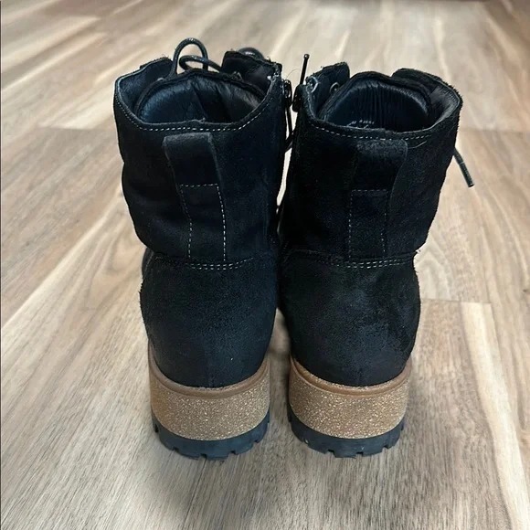 Black Suede Women's Boots - Picture 3 of 5